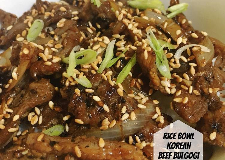 Rice Bowl Korean Beef Bulgogi