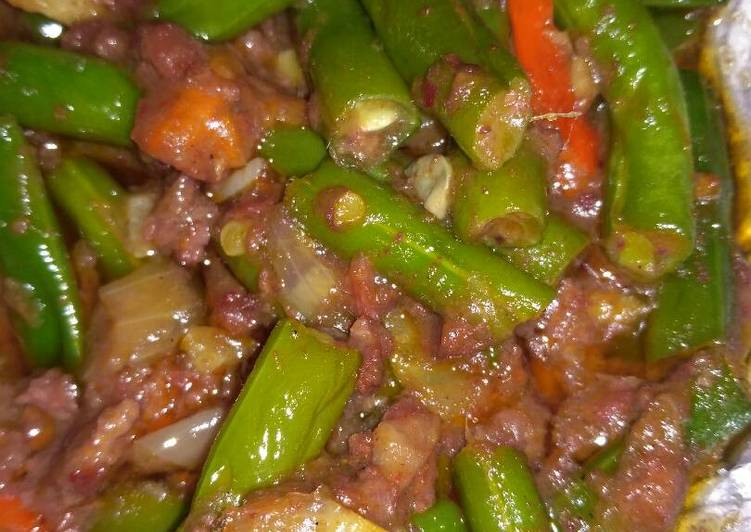 Resep Buncis tumis kornet Lezat