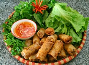 Hình của món Chả Giò Bắp Chay.