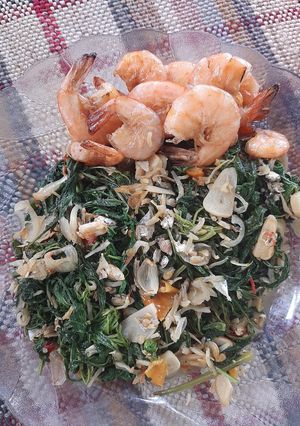 Foto resep Oseng daun kenikir simple
