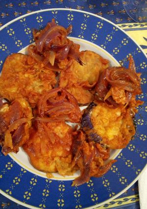 Foto di Melenzane mantecate con salsa e cipolla