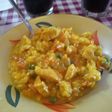Arroz con pechuga de pollo troceadas