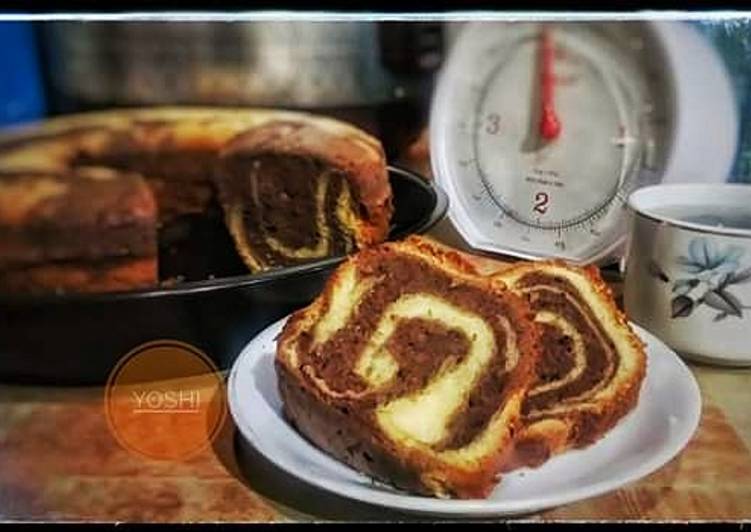 Resep Marmer Cake Jadoel, Lezat Sekali