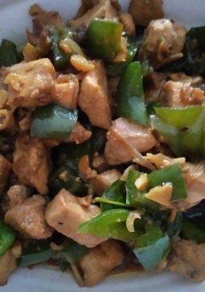 Foto resep Ayam Paprika Hijau