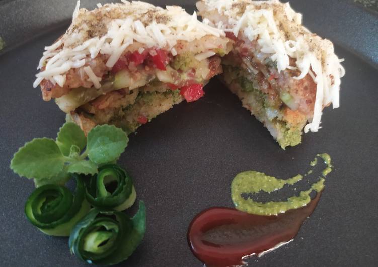Steps to Make Speedy Sandwich Uttpam