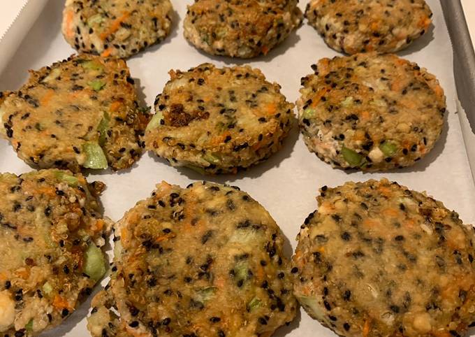 Recipe of Jamie Oliver Tofu Quino Black Sesame Patties