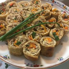 A picture of Japanese Deep-fried Tofu Roll.