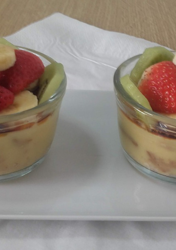 Una foto de Vasitos de crema de limón