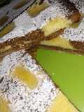 Crostata alla liquirizia e crema di ricotta al limone