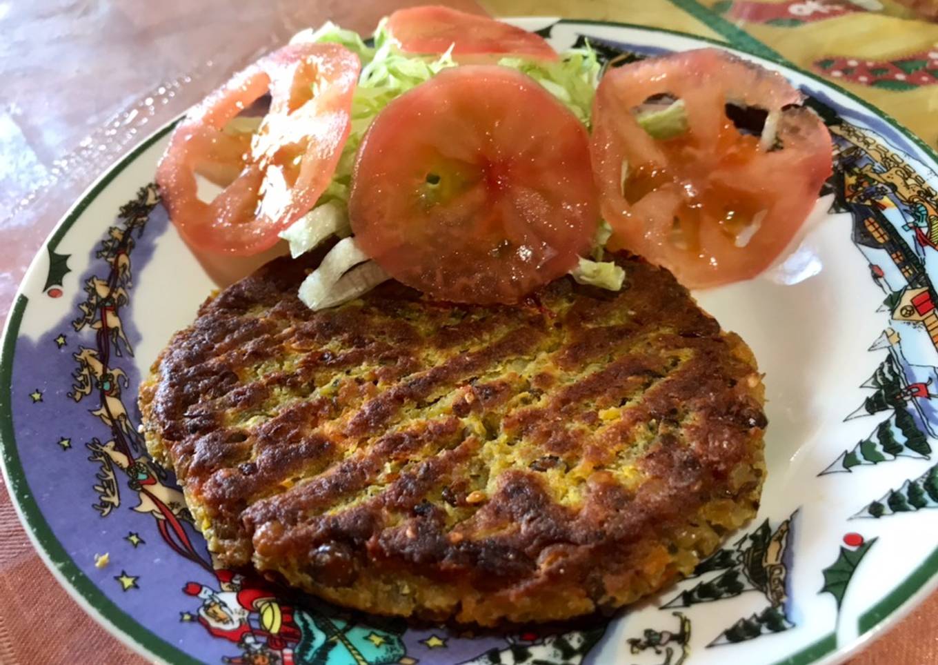 Hamburguesas de legumbres y verduras