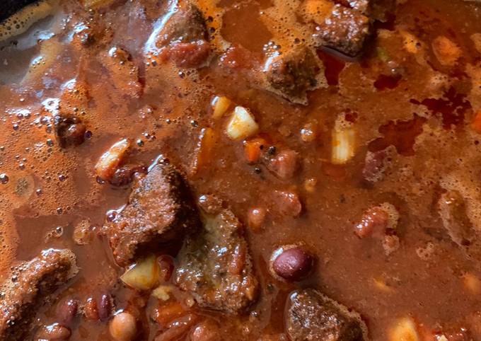 Smoked Rump Roast Chili