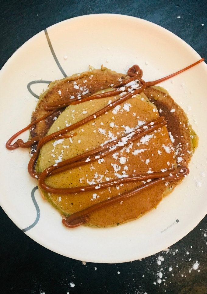 Una foto de Pancakes Matcha