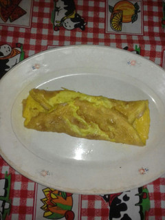 Una foto de Jamón y queso "omelette" !!
