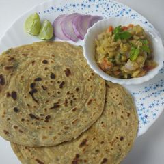 Pudina Lachha paratha A picture of Pudina Lachha paratha.