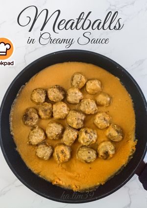 Gambar Meatballs In Creamy Sauce