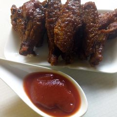 A picture of Honey garlic wings.