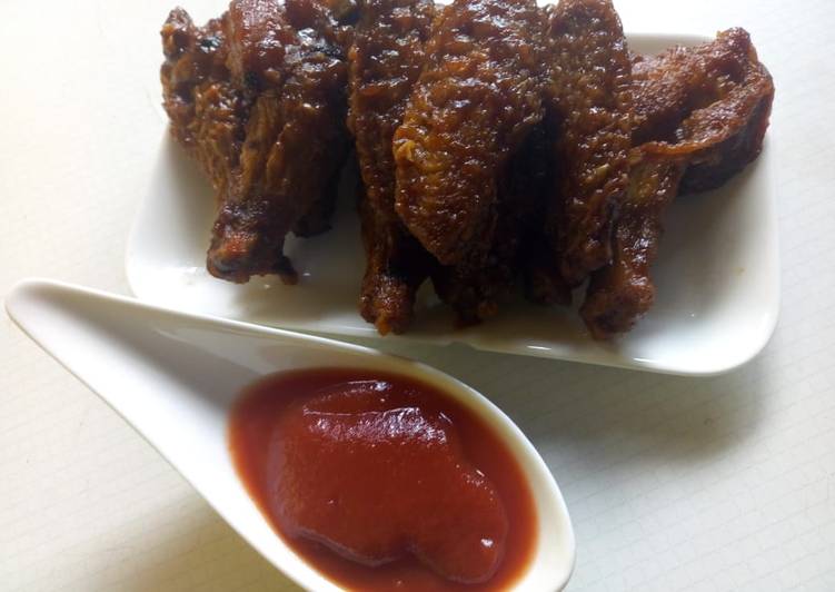 Recipe of Homemade Honey garlic wings