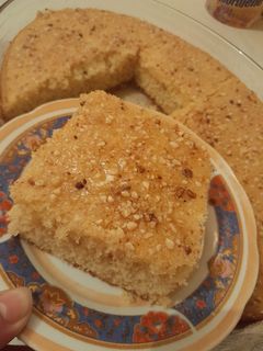 صورة لوصفة بسبوسة بالكاوكاو