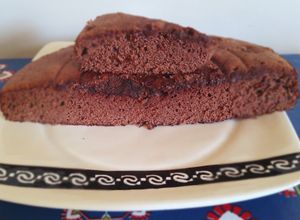 Una foto de Genoise de Cacao