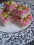 Coconut Rose Burfi