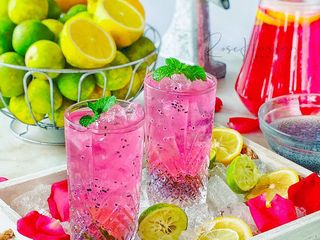 Lemonade mix lime rose syrap #minggu2 #air