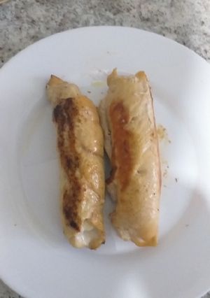 Una foto de Pechugas de pollo rellenas de espinacas y panela
