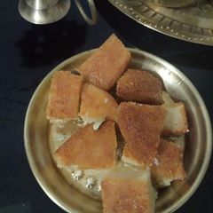 A picture of Chhena poda.
