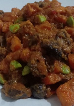 Foto resep Sambel goreng wortel, ati ampela
