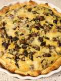 Gombás quiche
