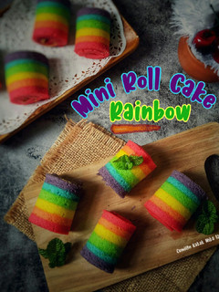 Foto resep Mini Roll Cake Rainbow