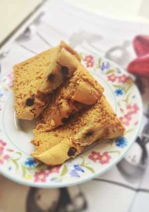 Foto resep Banana cake with chocochips