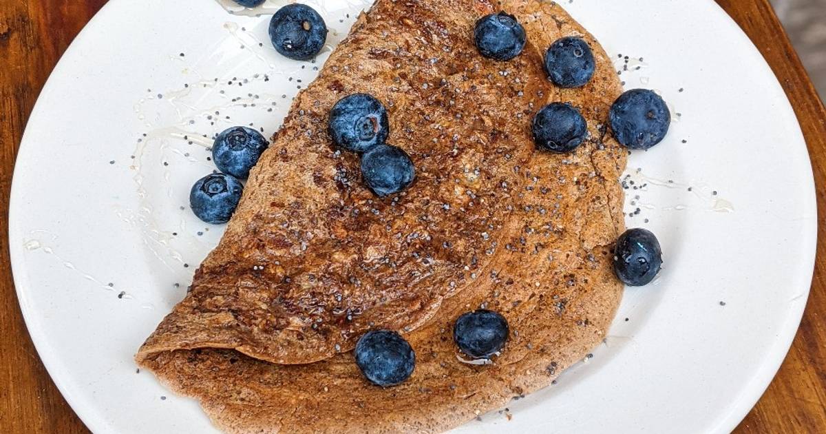 Panqueque de avena y cacao 🥞 Receta de Daiana Guibaudo Cookpad