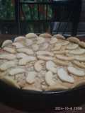 Tarta de manzana con caramelo dulce