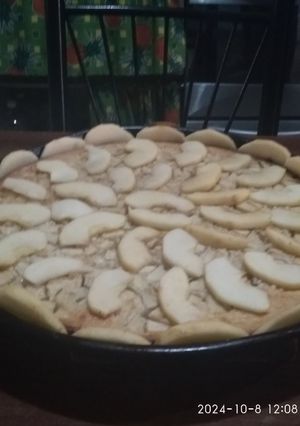 Una foto de Tarta de manzana con caramelo dulce