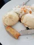 Baozi o pan al vapor relleno chino