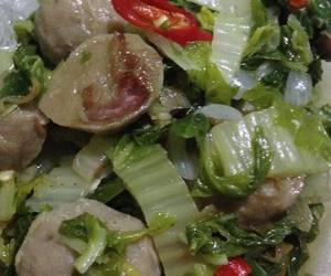 Resep mudah Oseng sawi putih&amp;amp;Baso Paling Enak