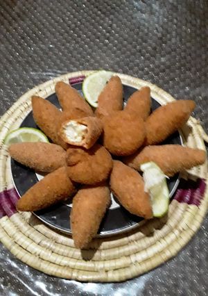 صورة لوصفة كبة أرز مقلية