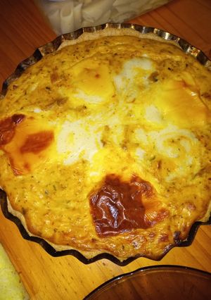 Una foto de Tarta de pollo con zapallo