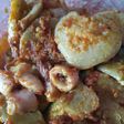 Jengkol cumi asin balado