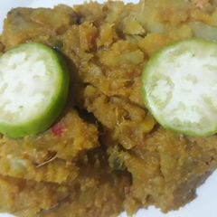 Sweet potato garden egg porriage A picture of Sweet potato garden egg porriage.