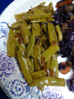 A picture of Fresh pole bean in butter.