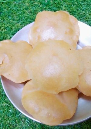 A picture of Instant rice poori recipe with rice flour.