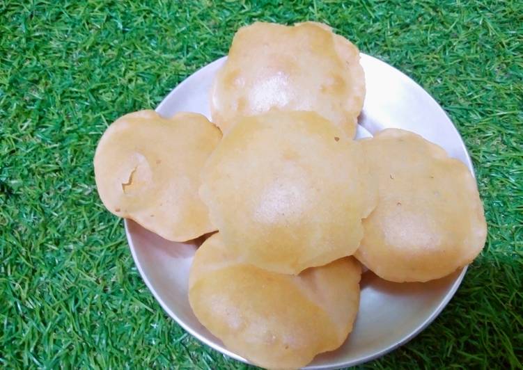 Recipe of Any-night-of-the-week Instant rice poori recipe with rice flour