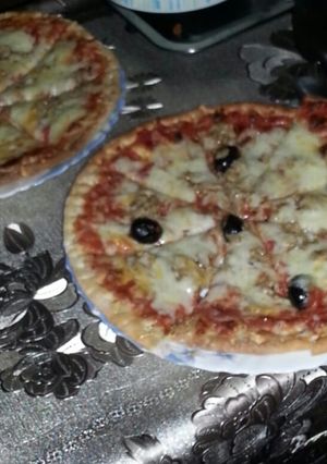 صورة لوصفة بيتزا