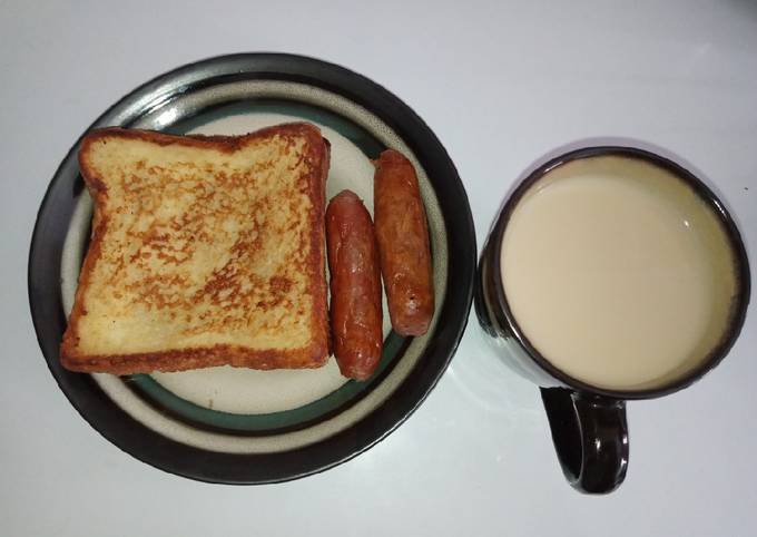 French toast with masala tea