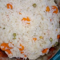 A picture of White rice da kayan Lambu.