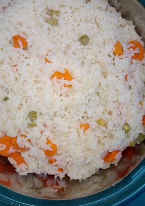 A picture of White rice da kayan Lambu.