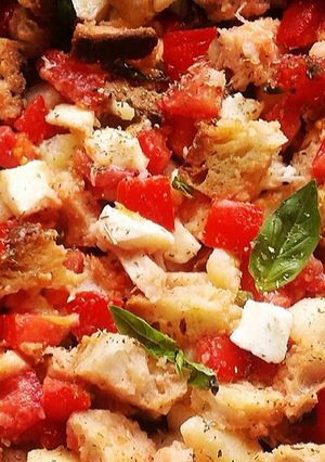 A picture of Baked Southern Panzanella.