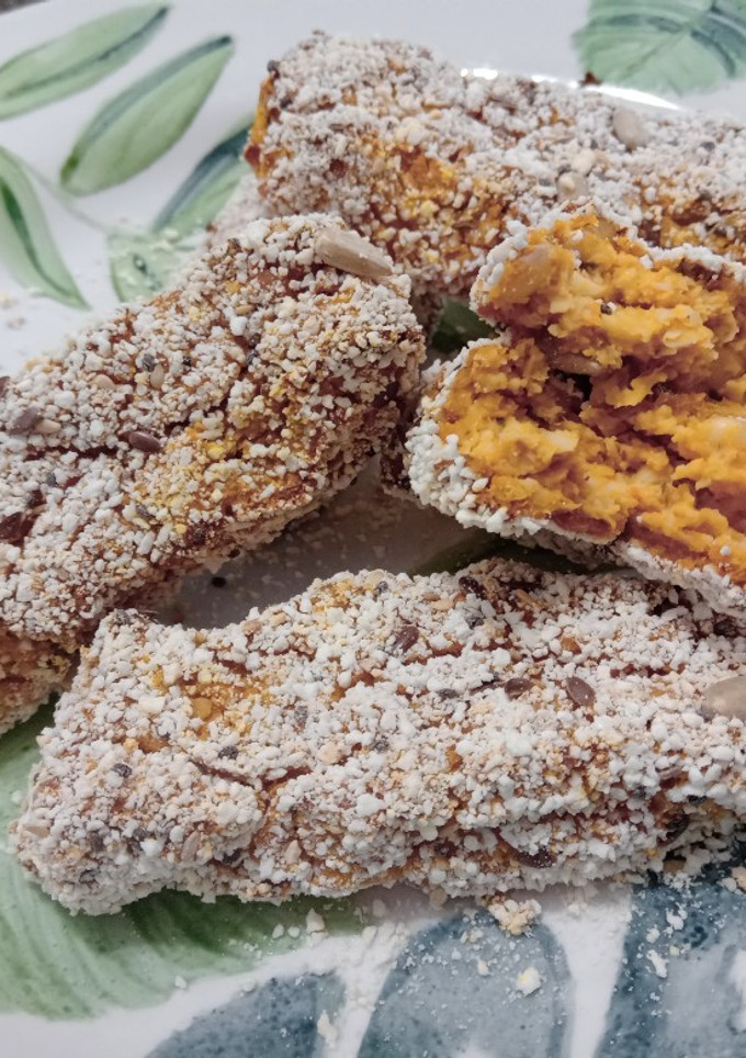 Una foto de Bastoncitos de porotos de soja 🌱 vegan y sin tacc