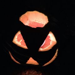 Spooky pumpkin soup A picture of Spooky pumpkin soup.